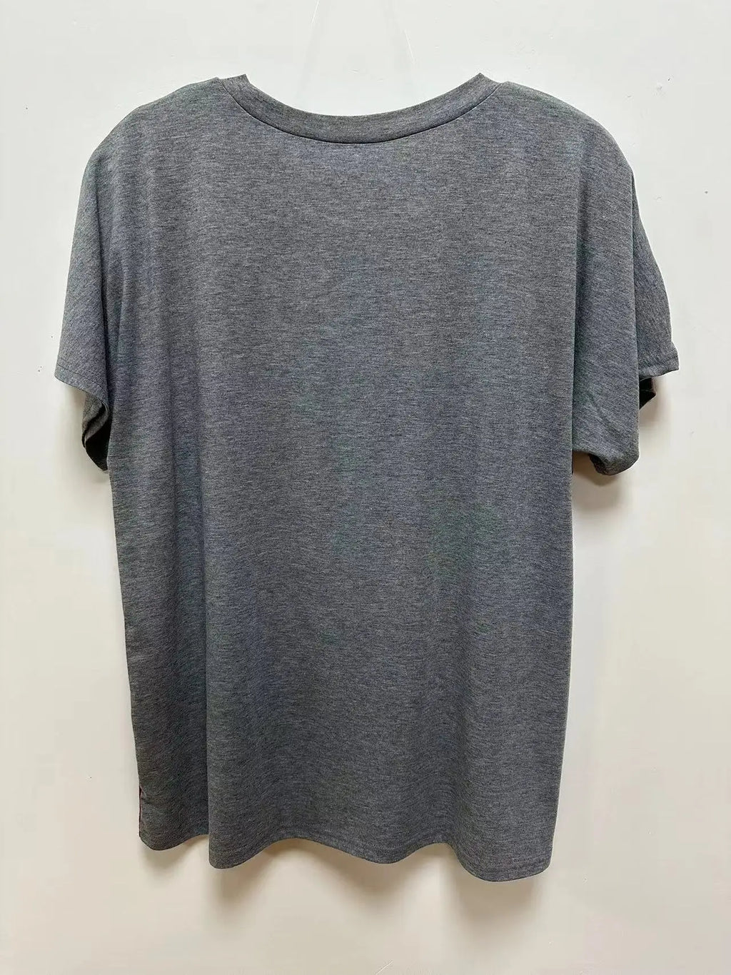 Plus Size European and American Cross Border New Women's Loose Short Sleeve Patchwork Pocket T-shirt Top