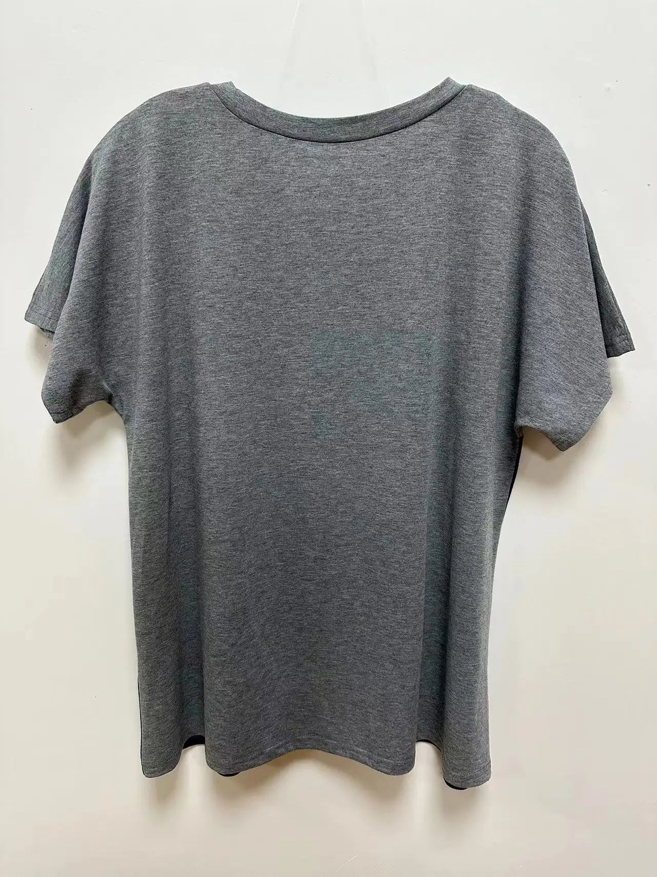 Plus Size European and American Cross Border New Women's Loose Short Sleeve Patchwork Pocket T-shirt Top