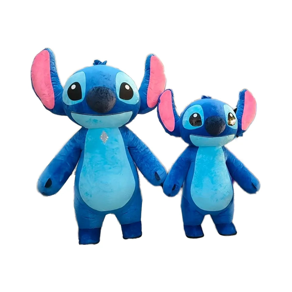 Mascotte Gonflable Géante Dessin Animé Stitch Costume De Marche Peluche Cosplay Halloween Tenue De Fête Drôle