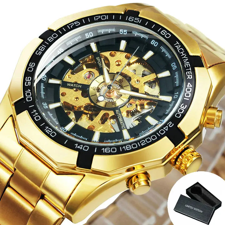 Montre Winner Watch pour hommes, squelette automatique mécanique, montre en or vintage pour homme, montres pour hommes, marque de luxe haut de gamme, часы мужские