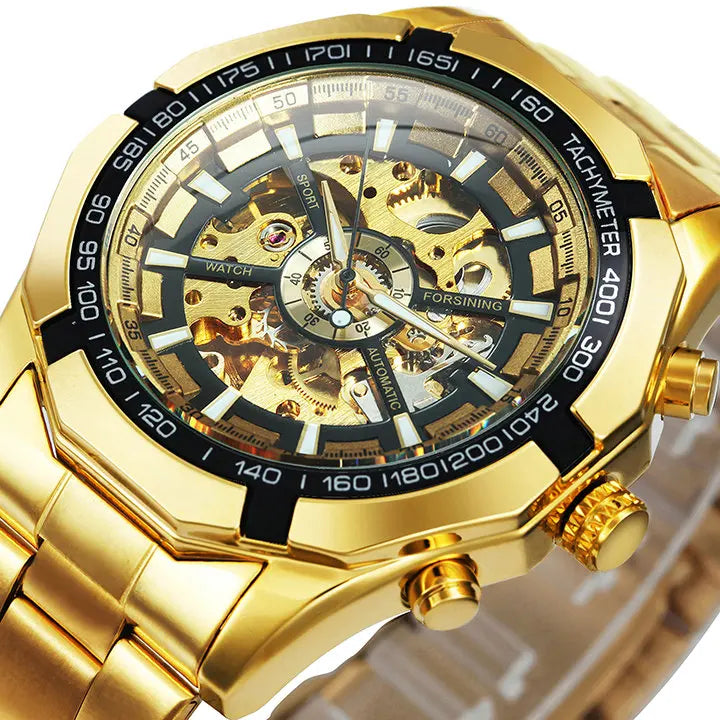 Montre Winner Watch pour hommes, squelette automatique mécanique, montre en or vintage pour homme, montres pour hommes, marque de luxe haut de gamme, часы мужские