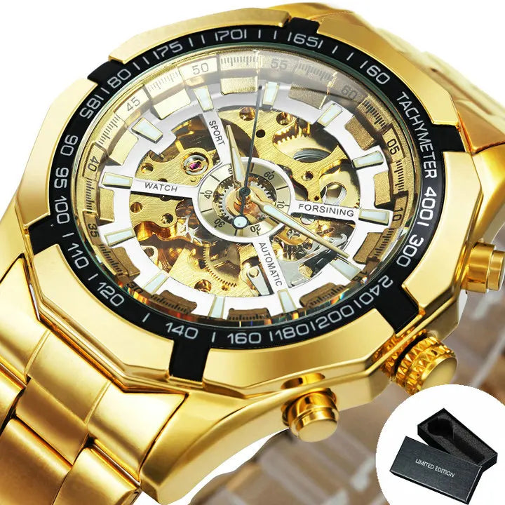 Montre Winner Watch pour hommes, squelette automatique mécanique, montre en or vintage pour homme, montres pour hommes, marque de luxe haut de gamme, часы мужские