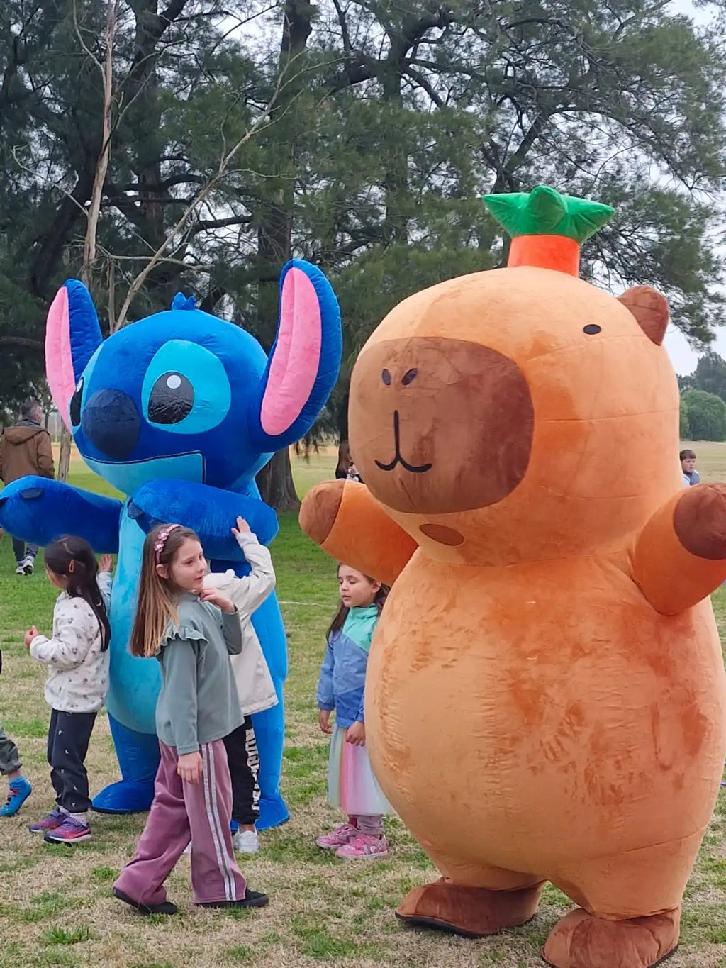 Mascotte Gonflable Géante Dessin Animé Stitch Costume De Marche Peluche Cosplay Halloween Tenue De Fête Drôle