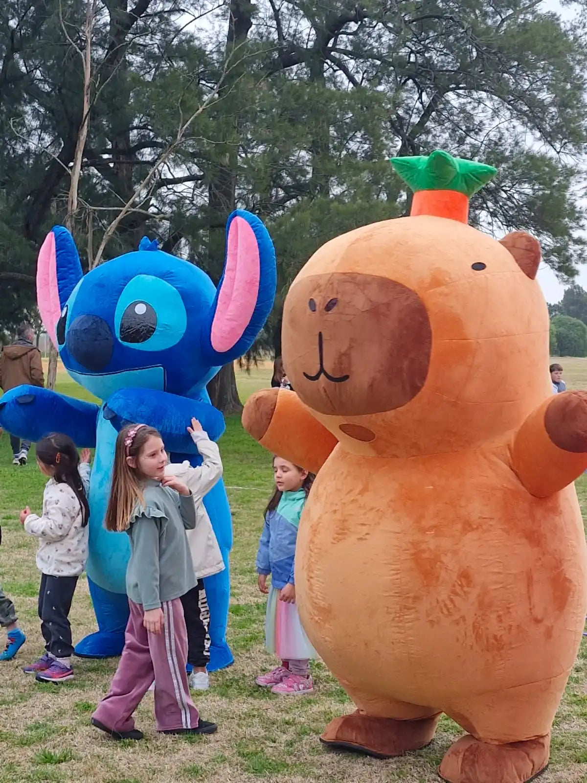 Mascotte Gonflable Géante Dessin Animé Stitch Costume De Marche Peluche Cosplay Halloween Tenue De Fête Drôle