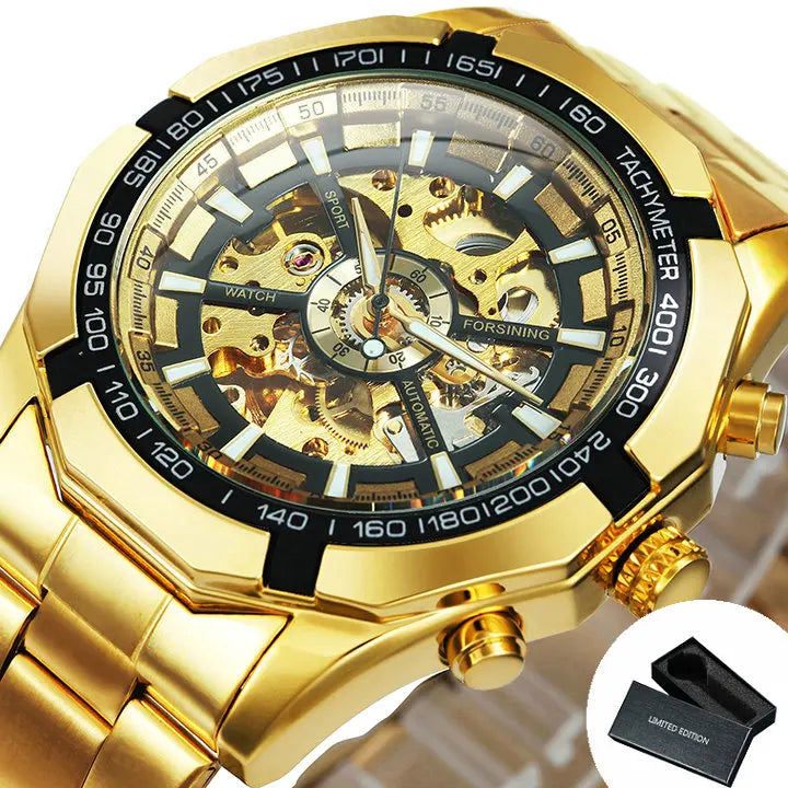 Montre Winner Watch pour hommes, squelette automatique mécanique, montre en or vintage pour homme, montres pour hommes, marque de luxe haut de gamme, часы мужские