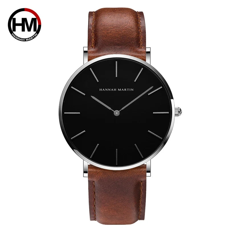 Montre-bracelet unisexe pour hommes, entièrement noire, fine, simple, tendance, sport, décontractée, étanche