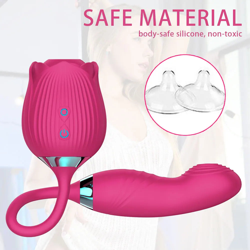 Rose Shape Sucking Vibrator G-spot Private Rose Vibrator Sucking Vibrator