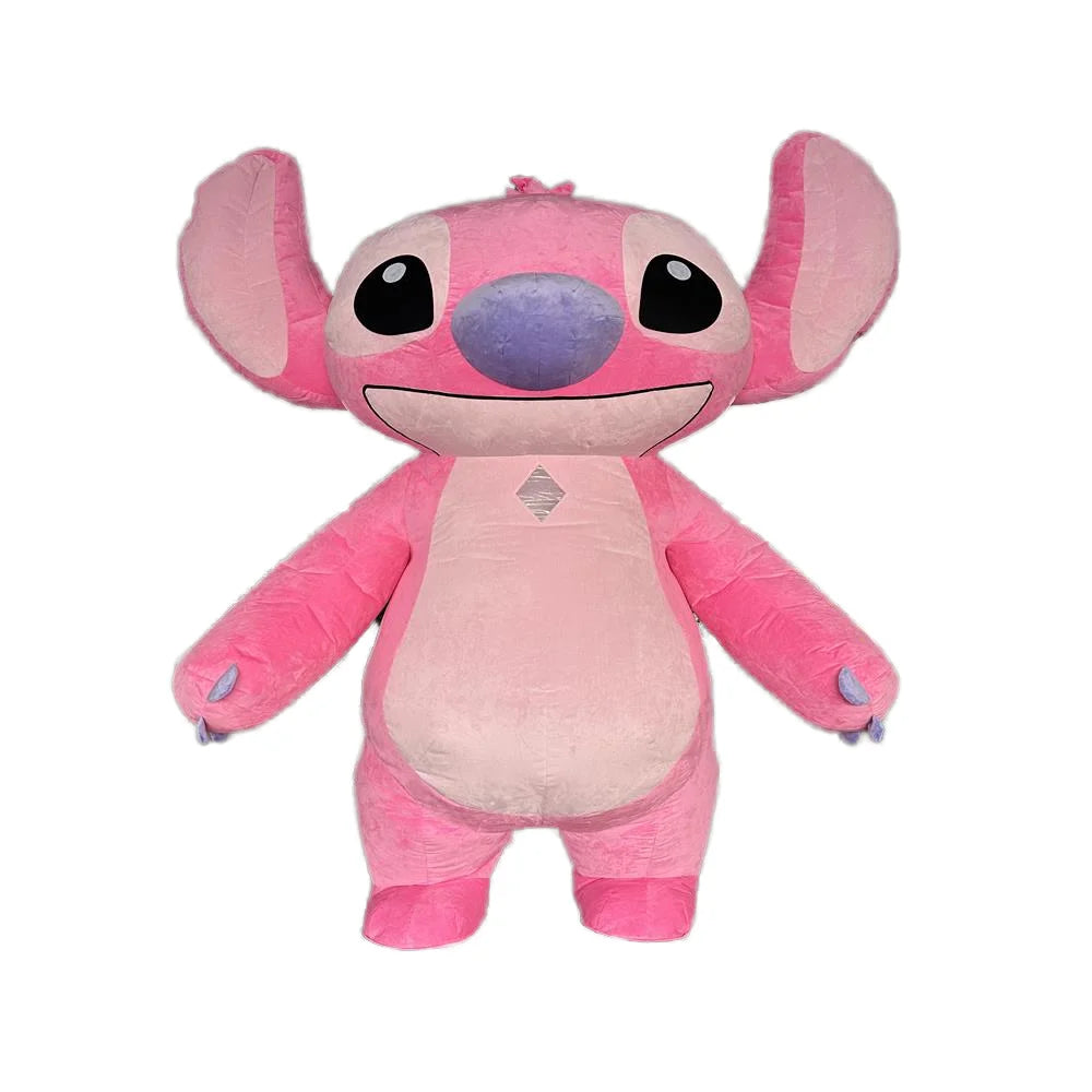 Mascotte Gonflable Géante Dessin Animé Stitch Costume De Marche Peluche Cosplay Halloween Tenue De Fête Drôle