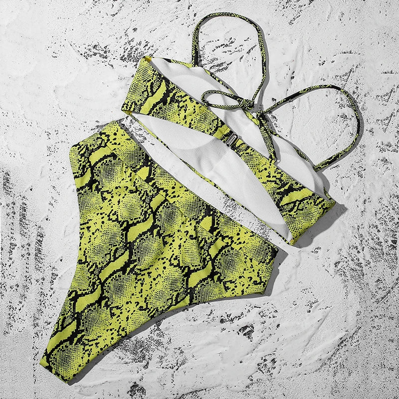 ZTVitality Bikinis Sexy Bikini Push-Up Uni 2021 Vente Chaude Soutien-Gorge Rembourré Bretelles Maillot de Bain Taille Haute Maillot de Bain Femme Biquini