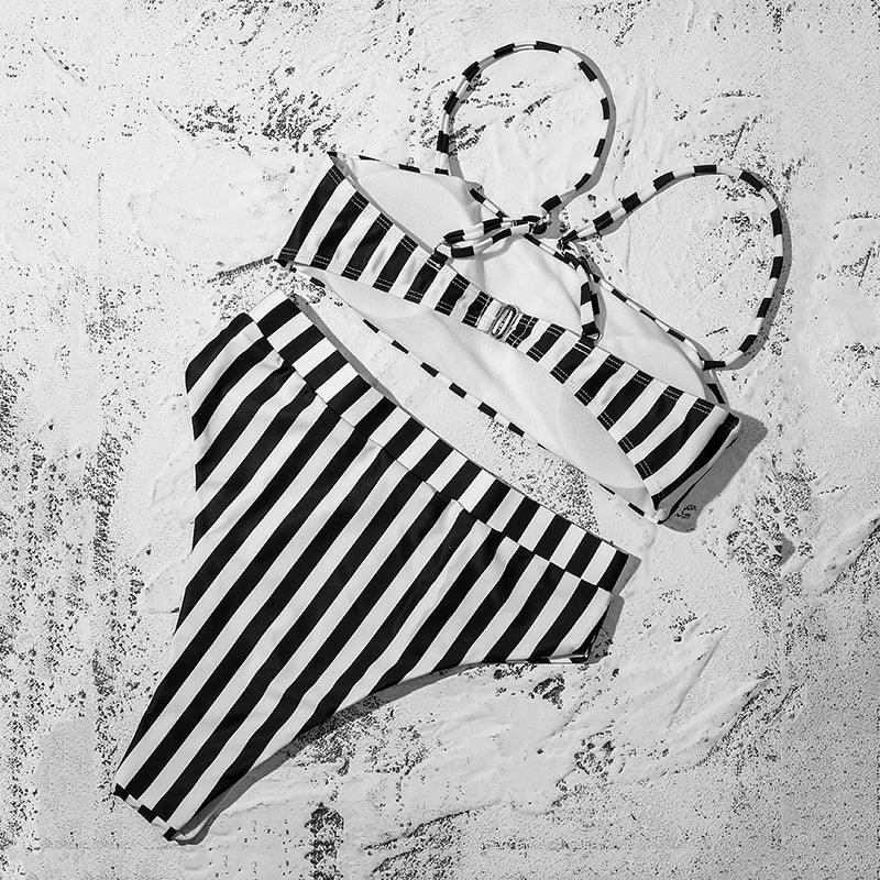 ZTVitality Bikinis Sexy Bikini Push-Up Uni 2021 Vente Chaude Soutien-Gorge Rembourré Bretelles Maillot de Bain Taille Haute Maillot de Bain Femme Biquini