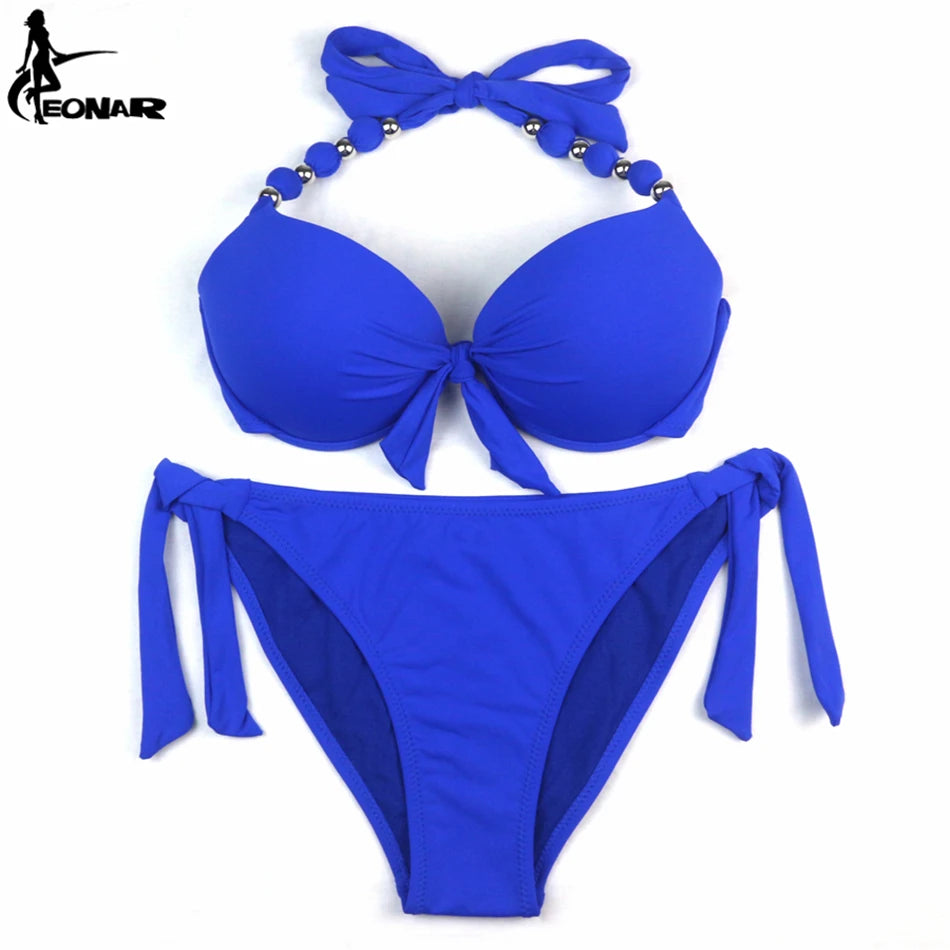 Maillot de bain EONAR pour femmes, ensemble bikini brésilien uni, maillot de bain sexy push-up, tenue de plage pour femme, maillot de bain grande taille XXL