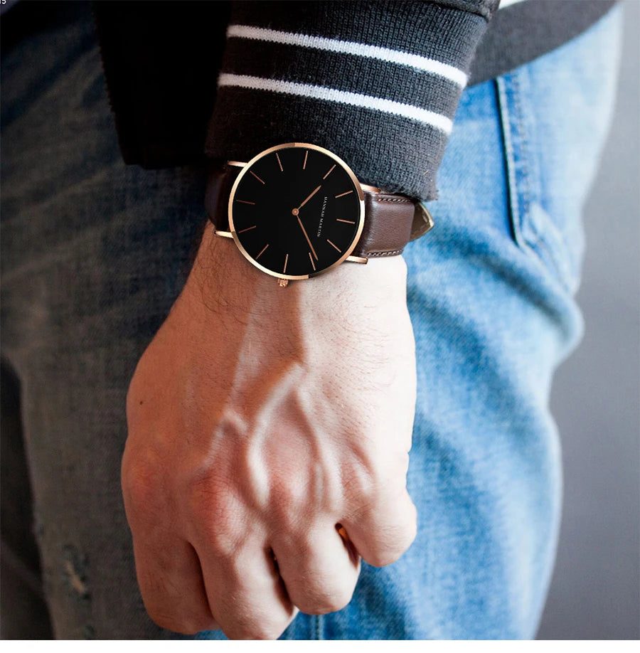 Montre homme or rose