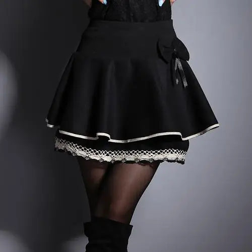 Jupe d'été Zuolunouba Slim Preppy pour femmes, mini tutu à fleurs avec nœud, jupe-short en dentelle extensible, taille haute pour étudiante