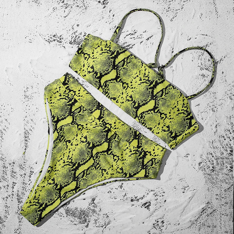 ZTVitality Bikinis Sexy Bikini Push-Up Uni 2021 Vente Chaude Soutien-Gorge Rembourré Bretelles Maillot de Bain Taille Haute Maillot de Bain Femme Biquini