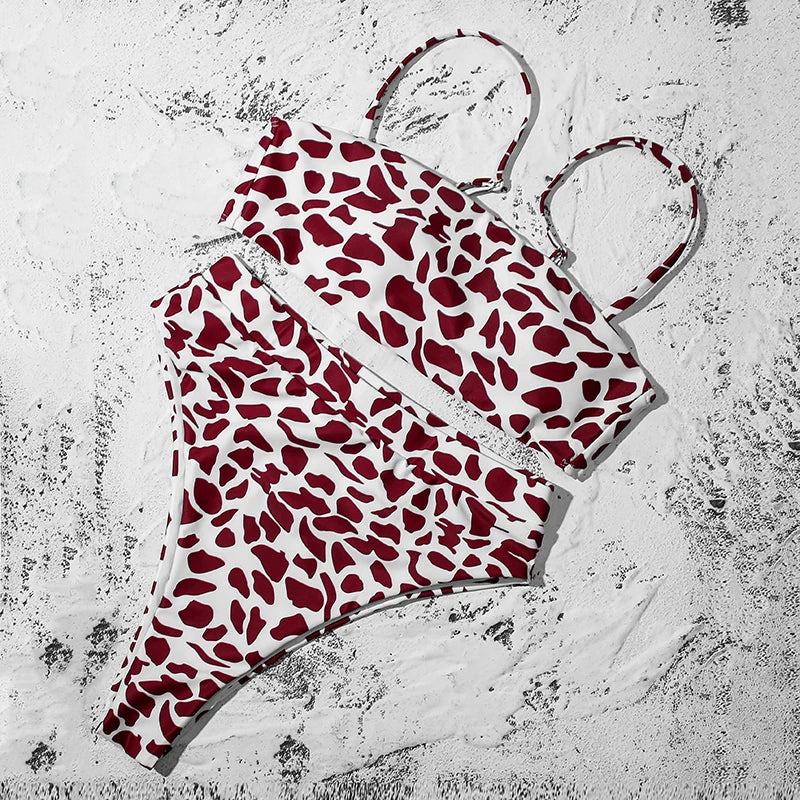 ZTVitality Bikinis Sexy Bikini Push-Up Uni 2021 Vente Chaude Soutien-Gorge Rembourré Bretelles Maillot de Bain Taille Haute Maillot de Bain Femme Biquini