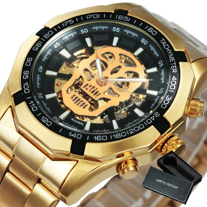 Montre Winner Watch pour hommes, squelette automatique mécanique, montre en or vintage pour homme, montres pour hommes, marque de luxe haut de gamme, часы мужские