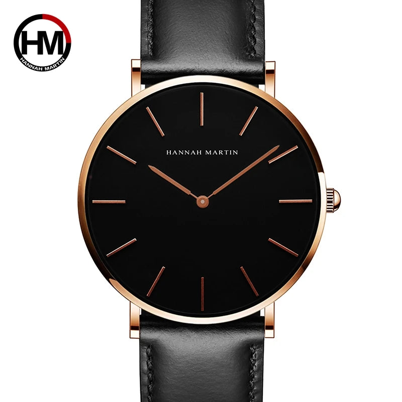 Montre-bracelet unisexe pour hommes, entièrement noire, fine, simple, tendance, sport, décontractée, étanche