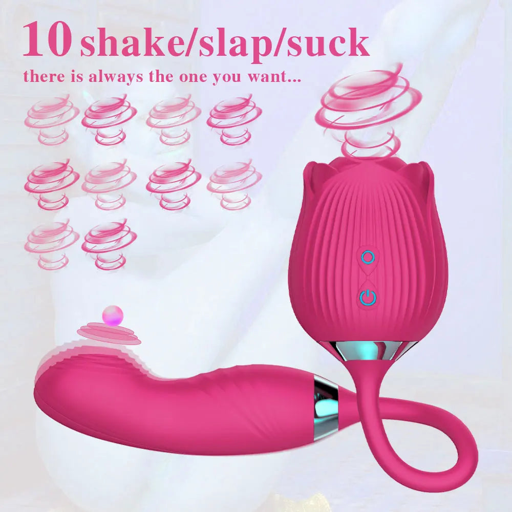 Rose Shape Sucking Vibrator G-spot Private Rose Vibrator Sucking Vibrator