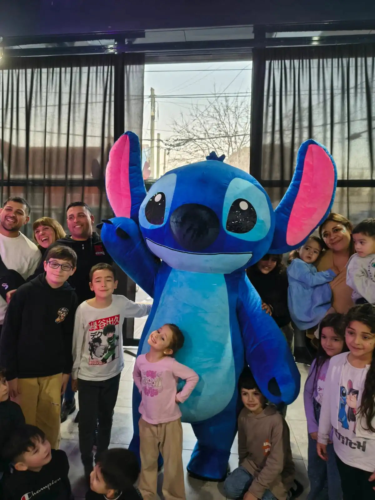 Mascotte Gonflable Géante Dessin Animé Stitch Costume De Marche Peluche Cosplay Halloween Tenue De Fête Drôle