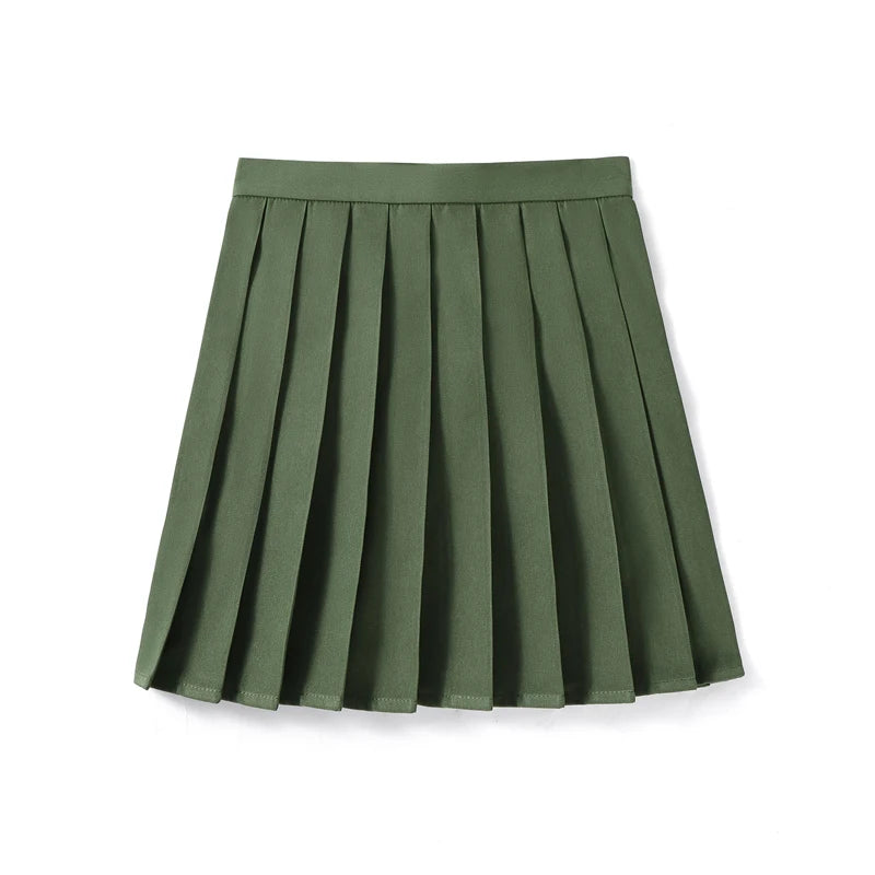 High Waist Skirt Ladies Summer Clothes Women's A Line Harajuku Korean Style Black Mini Pleated Skirt For School Girl Uniform