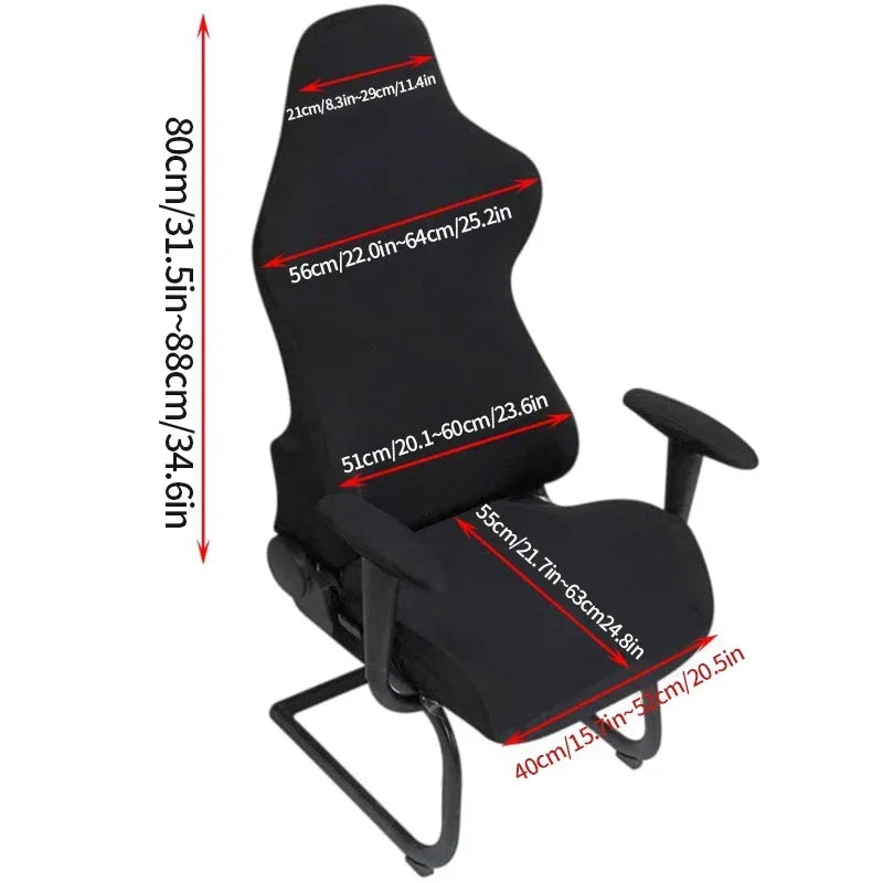 4pc/1 Set Spandex Office Chair Cover Gaming Chair Covers Elastic Armchair Seat Cover Computer Chairs Slipcovers Housse De Chaise
