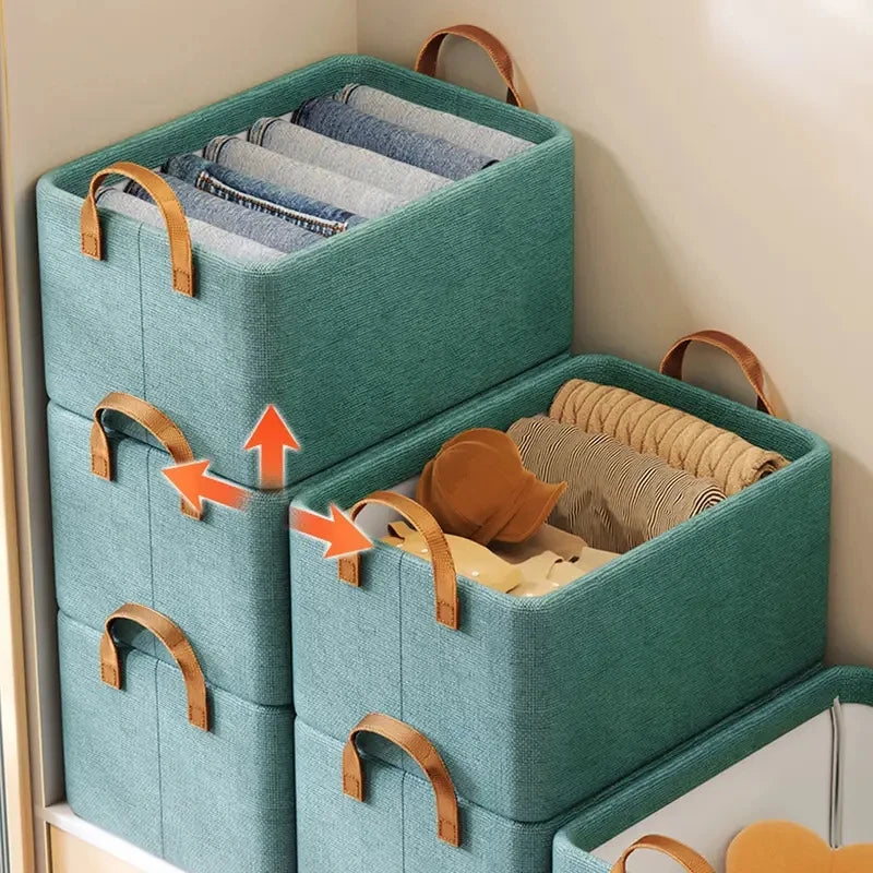 2/4pc Clothes Organizer Pants Sweater Storage Cabinets Drawers Organizer Jeans Storage Box Wardrobe Clothes Storage Organizers