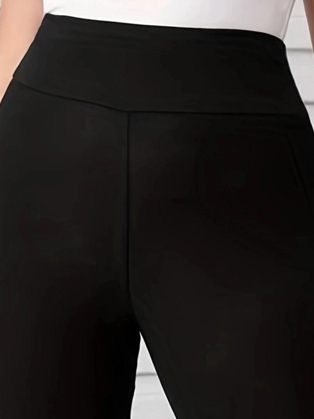 New Trend Black Plus-size High-stretch Leggings Wear Nine-point Pants High-waisted Plus Fat Solid Color Small Feet Pants