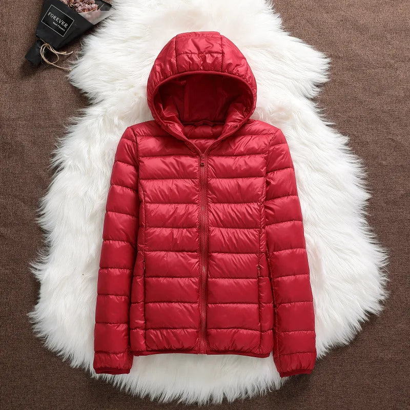 Plus Size 5xl 6xl 7xl Autumn Winter Women Short Hooded Puffer Jackets 2023 New Female Fall  Office Lady Slim Fit  Warm Coat