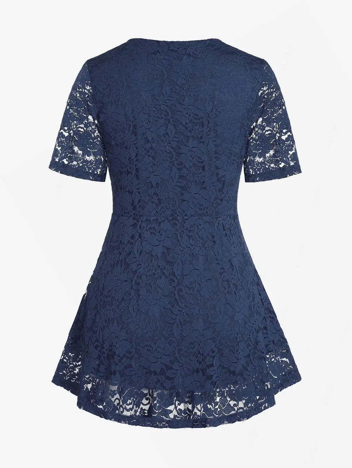 ROSEGAL Blouse à Lacets Bouclée Grande Taille & Courbes pour Femmes, T-shirts à Col, Mode Printemps Été, Nouveaux Tops