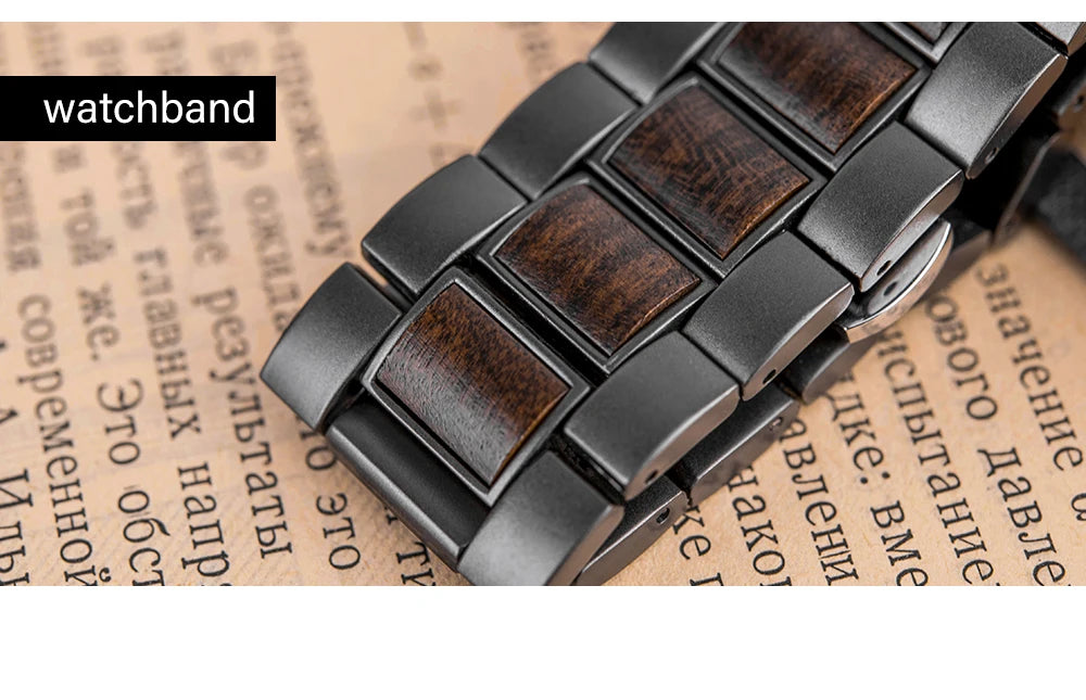 montre homme en bois