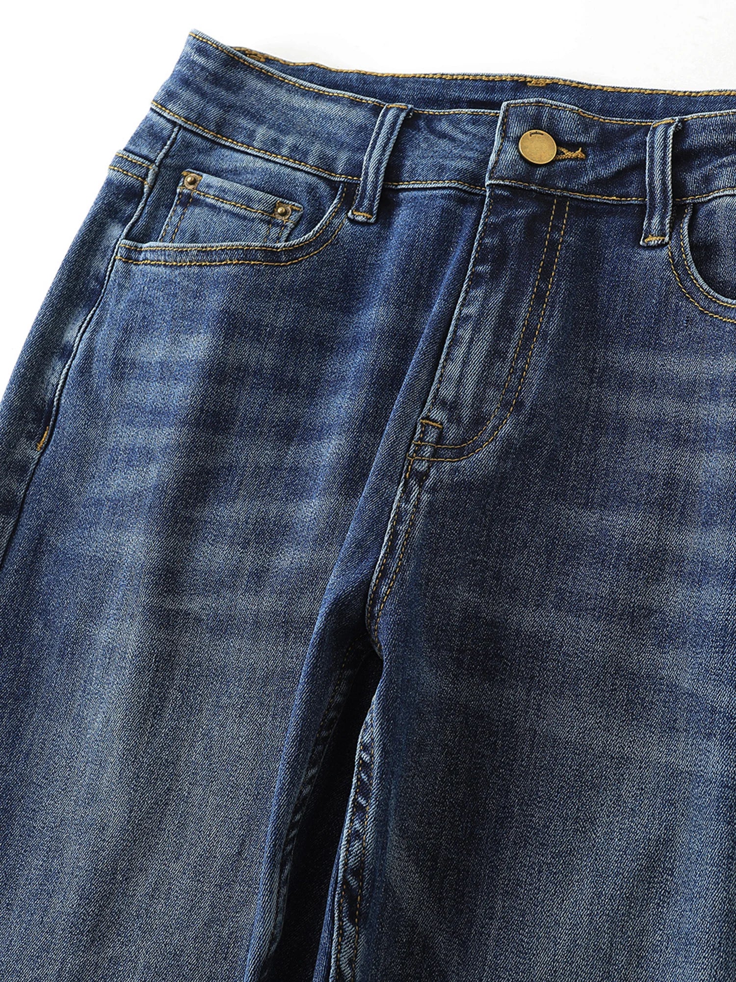 Plus Size BoyFriend Women's Jeans 6XL Fashion Straight Vintage Mid Waist Full Length Pants Female Stretchy Jeans for Mom Pants