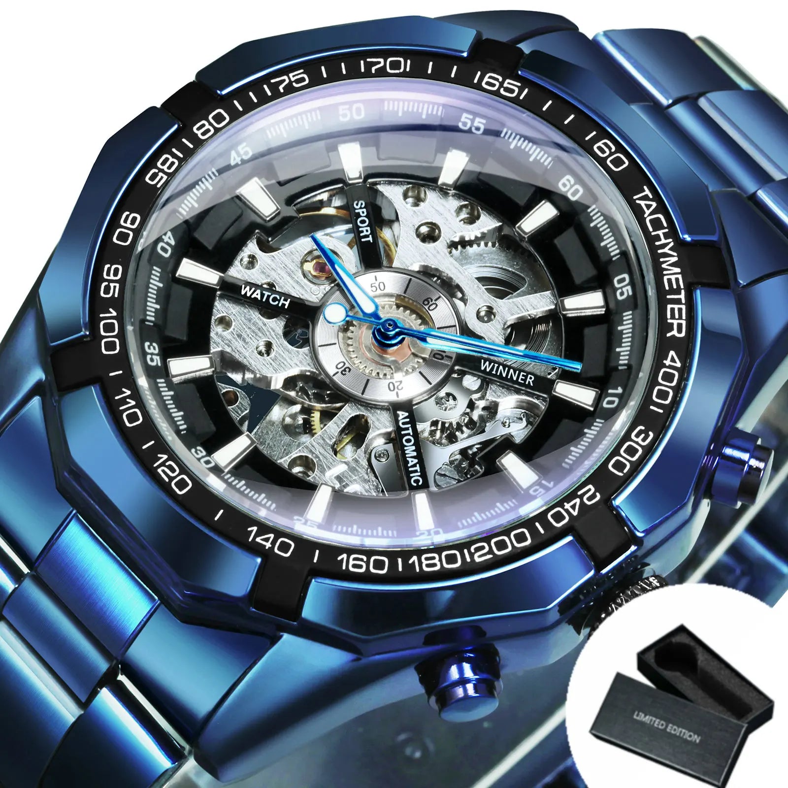 Montre Winner Watch pour hommes, squelette automatique mécanique, montre en or vintage pour homme, montres pour hommes, marque de luxe haut de gamme, часы мужские