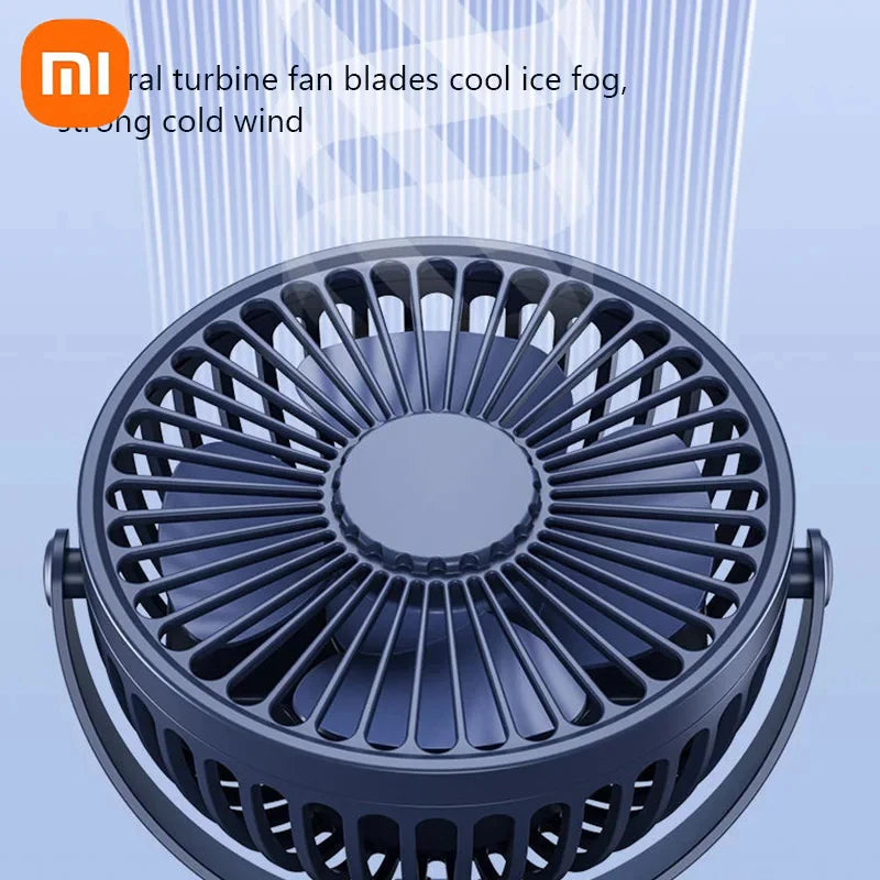Xiaomi Rechargeable Portable Electric Fan 720° Rotating Clip Fan Night Light Air Cooler Outdoor Camping Small Fan Ventilator