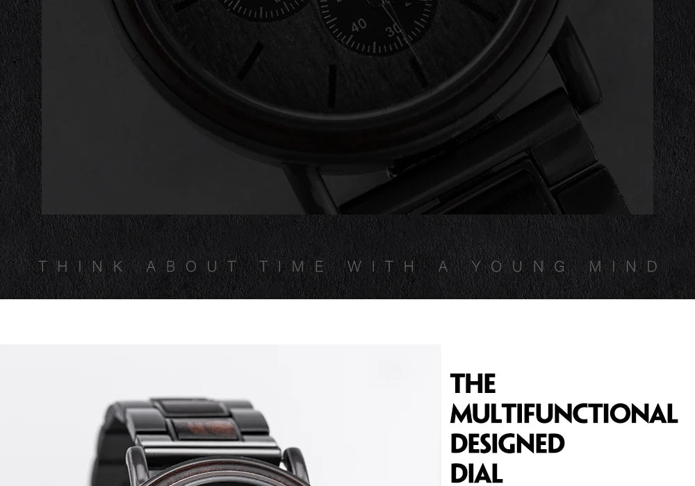 montre homme en bois
