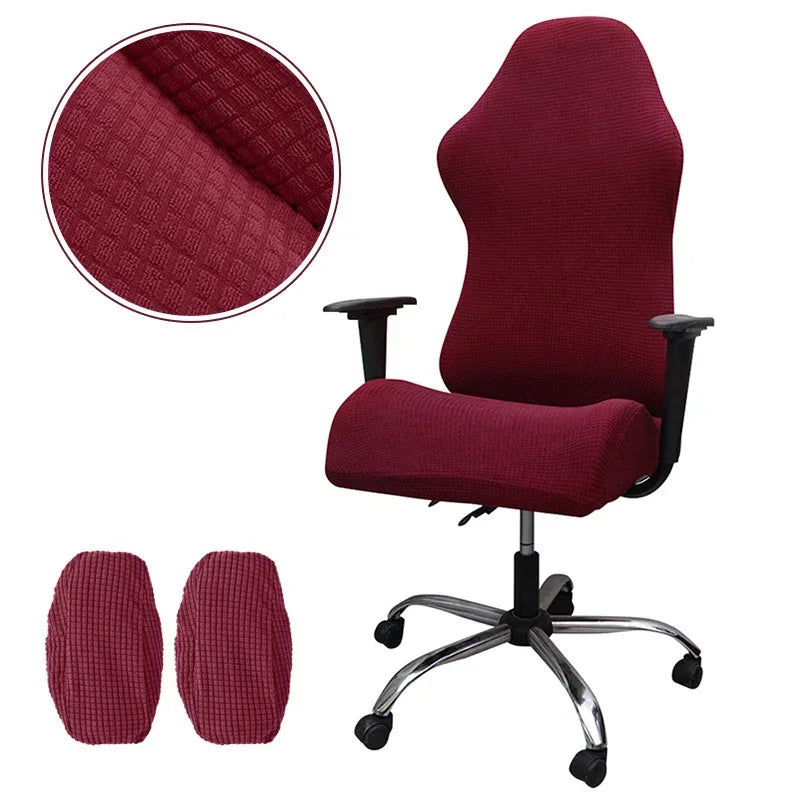 4pc/1 Set Spandex Office Chair Cover Gaming Chair Covers Elastic Armchair Seat Cover Computer Chairs Slipcovers Housse De Chaise