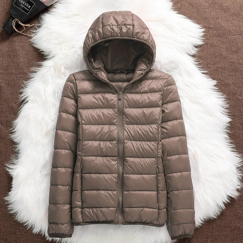 Plus Size 5xl 6xl 7xl Autumn Winter Women Short Hooded Puffer Jackets 2023 New Female Fall  Office Lady Slim Fit  Warm Coat