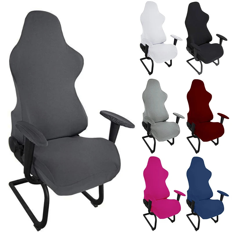 4pc/1 Set Spandex Office Chair Cover Gaming Chair Covers Elastic Armchair Seat Cover Computer Chairs Slipcovers Housse De Chaise
