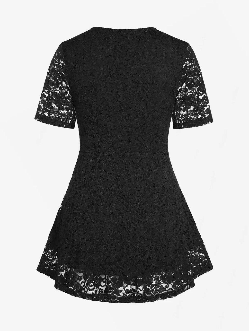 ROSEGAL Blouse à Lacets Bouclée Grande Taille & Courbes pour Femmes, T-shirts à Col, Mode Printemps Été, Nouveaux Tops