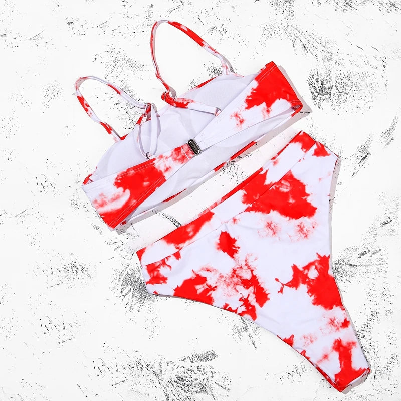 ZTVitality Bikinis Sexy Bikini Push-Up Uni 2021 Vente Chaude Soutien-Gorge Rembourré Bretelles Maillot de Bain Taille Haute Maillot de Bain Femme Biquini