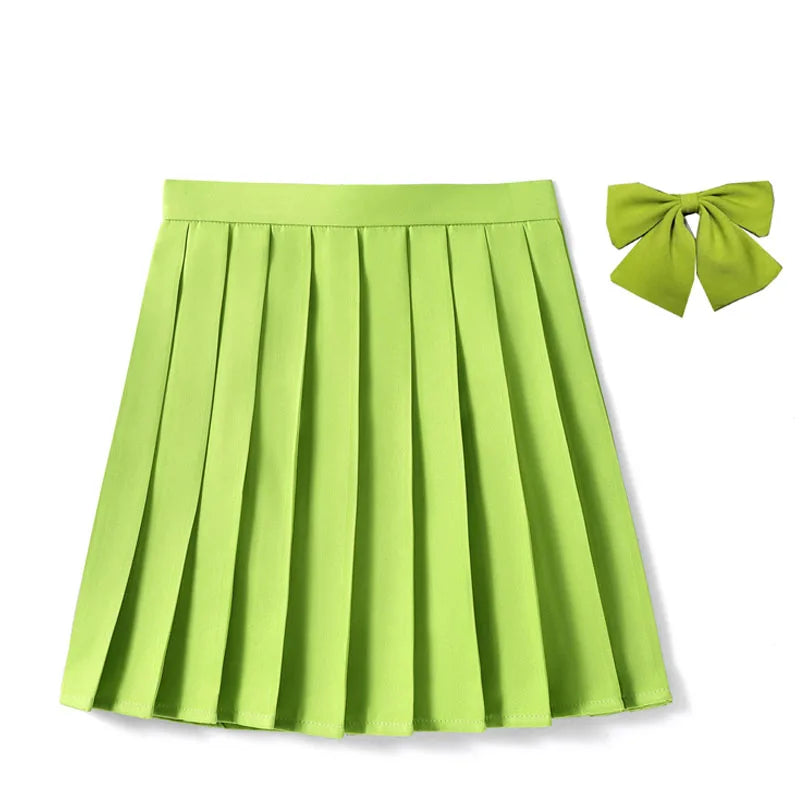 High Waist Skirt Ladies Summer Clothes Women's A Line Harajuku Korean Style Black Mini Pleated Skirt For School Girl Uniform
