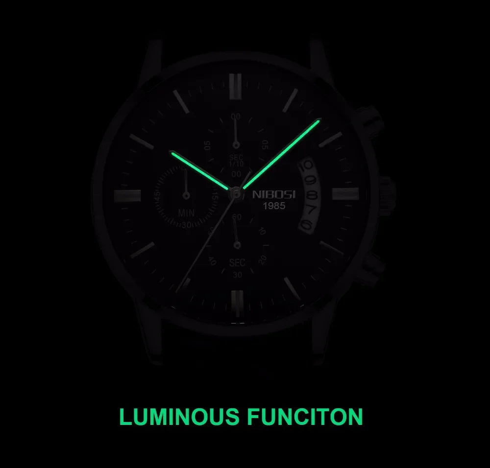 NIBOSI Bracelet montre homme fashion