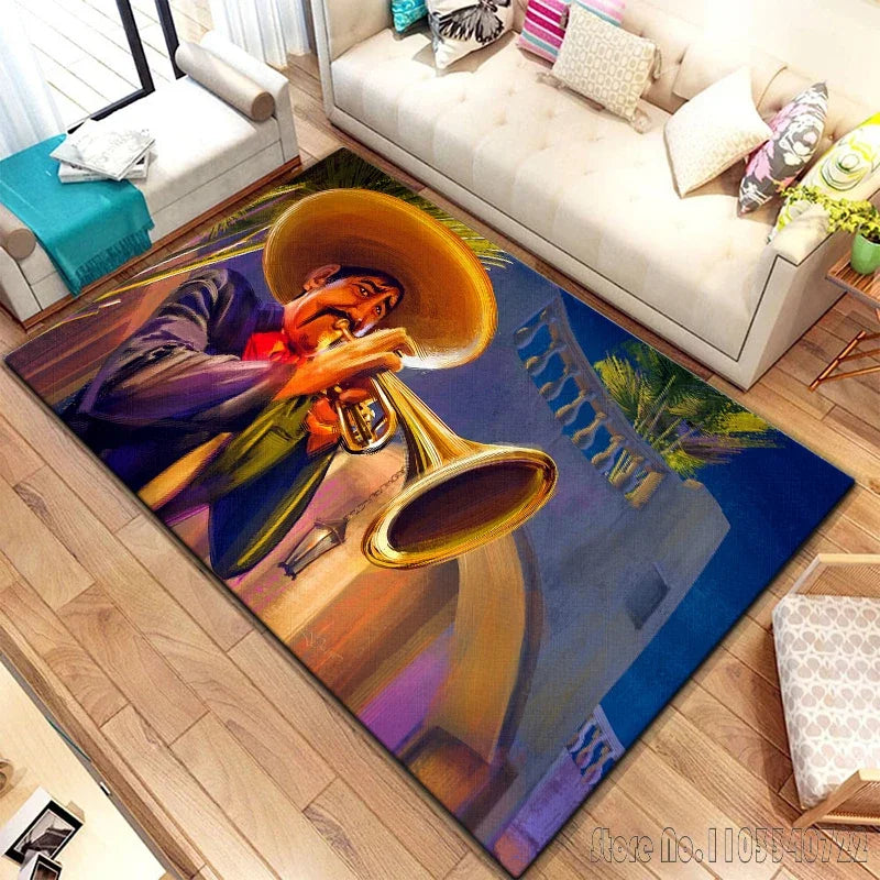 Anime Dream Travel Cartoon Rug Carpets 120x160cm Decor for Living Room Children's Bedroom Sofa Bathroom Kids Floor Mat