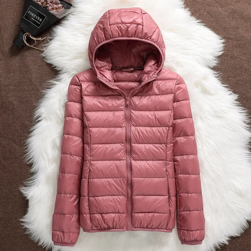 Plus Size 5xl 6xl 7xl Autumn Winter Women Short Hooded Puffer Jackets 2023 New Female Fall  Office Lady Slim Fit  Warm Coat