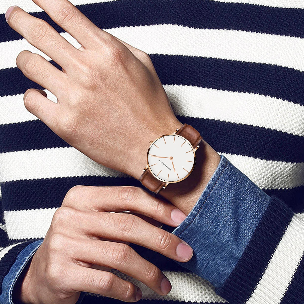 Montre homme or rose
