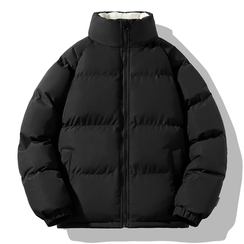 New Velvet Warm and Comfortable Breathable Trend Versatile Windproof Cotton Jacket for Men's Sports and Leisure Warm Jacket
