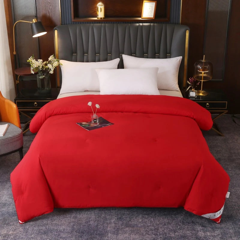 Couette de luxe en soie de mûrier 100 % naturelle, taille Queen ou King, été et hiver, couverture épaisse, couette, garniture pour lit simple ou couple