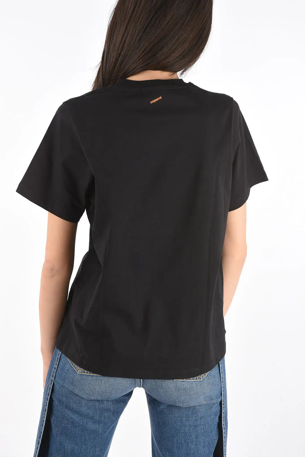 Polyester Tee with Geometric PatternAll Season Comfort Women'S Casual Cherry Print T-Shirt Short Sleeve