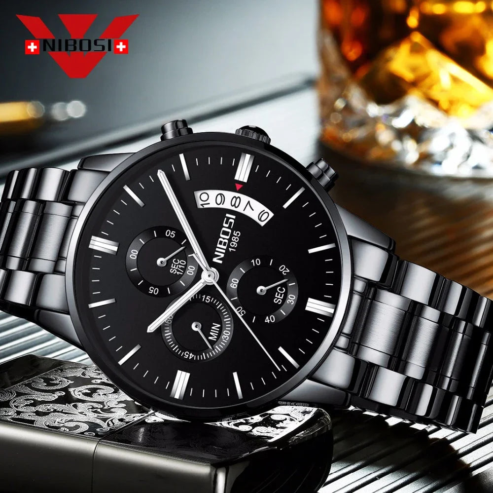 NIBOSI Bracelet montre homme fashion