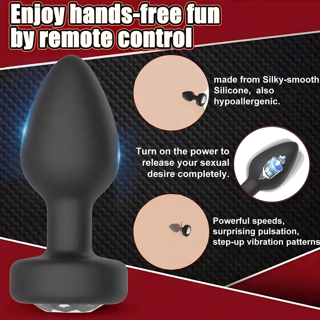 Sexy Toys Anal Plug Butt Vibrator Women/Men Soft Silicone Erotic Anal Plug Training Adults Sex Toys for Couple Women Gay