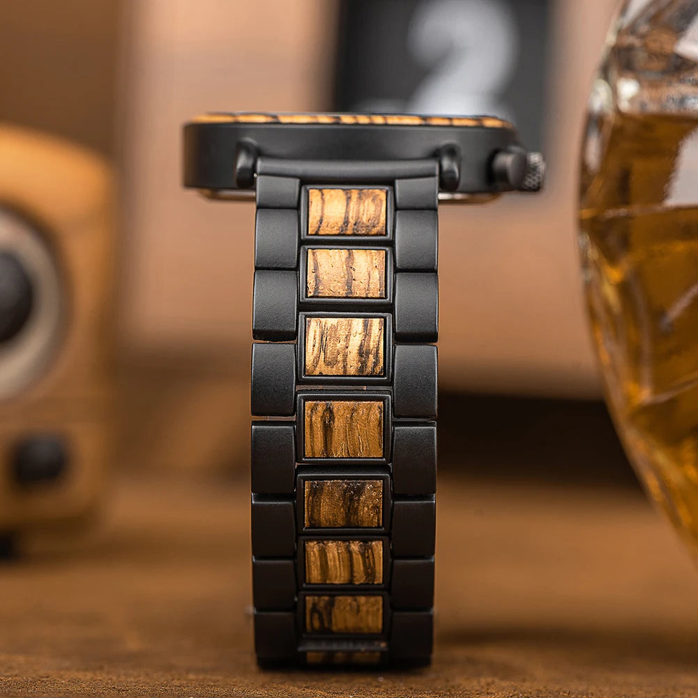 BOBO BIRD Montre homme cadre en bois